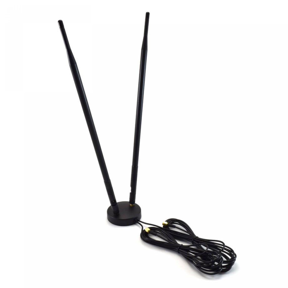 3G/4G LTE 9dBi Antenne Double Omni Intérieure SMA Male, 3m