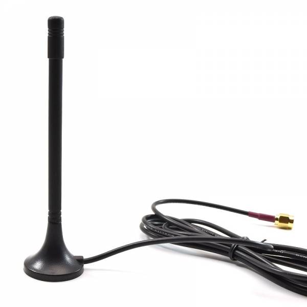 Antenne WiFi Extérieure 5G/LTE - Gain 15 DBi, Base Magnétique, Câble 3 M, étanche IP67 - Pour Routeur 3G/4G/5G, Maison, Véhicule