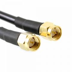 N Male / SMA Male 10m Twin Gold Câble coaxial