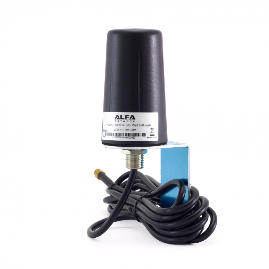 4G LTE Antenne Omni 5dBi Montage Mural, SMA male