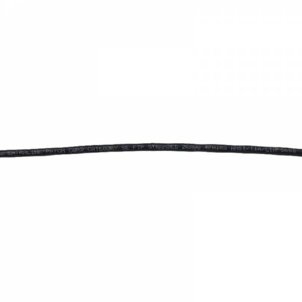 Câble patch déjoué FTP Cat5e 2m noir