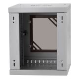 Armoire à Crémaillère 10" 6U, 300mm, Porte Vitrée, Gris