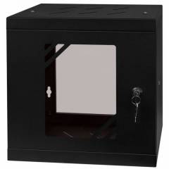 Armoire à Crémaillère 10" 6U, 300mm, Porte Vitrée, Noir