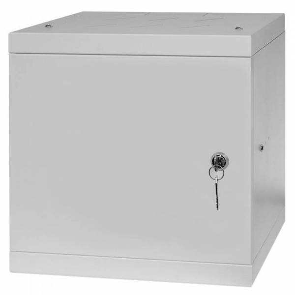 Armoire à Crémaillère 10" 6U, 300mm, Porte Pleine, Gris