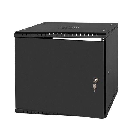 Armoire à Crémaillère 19" 9U, 450mm, Porte métallique, Noir