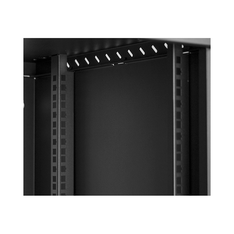 Armoire à Crémaillère 19" 9U, 450mm, Porte métallique, Noir