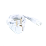 Cordon d'alimentation C5 EU Plug blanc 65cm