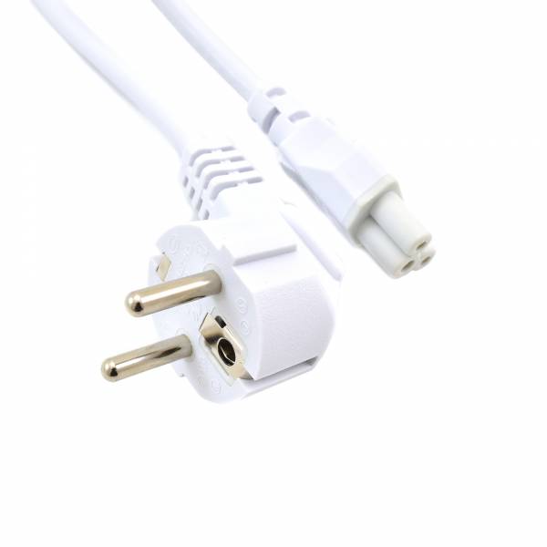 Cordon d'alimentation C5 EU Plug blanc 65cm