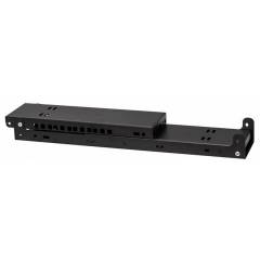 Support de support mural 19" 2U, 330mm, Noir