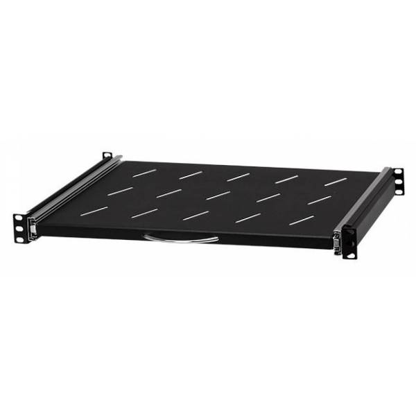 Étagère Fixe 19 Pouces 1U ROLINE - Capacité 50 Kg - Noir - Pour Rack Serveur Ou Armoire Réseau