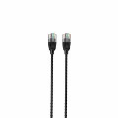 Câble patch mince UTP Cat6A 0.5m noir