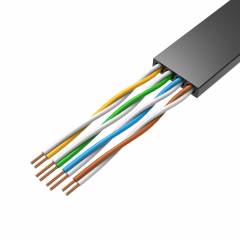 Câble patch Plat UTP Cat6 15m noir