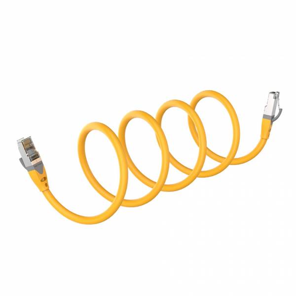 Câble patch SSTP Cat6A 1.5m jaune