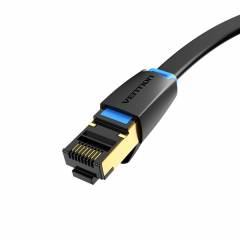 Câble patch Plat Cat8 1.5m noir