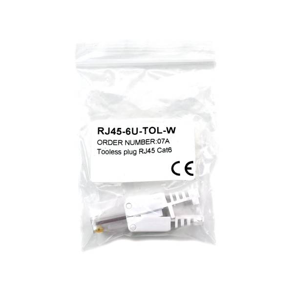 RJ45 Connecteur Cat6 sans outil blanc