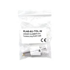 RJ45 Connecteur Cat6 sans outil blanc