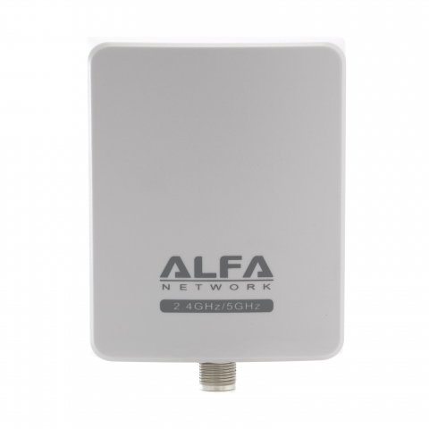 Alfa 2.4/5GHz Antenne de Panneau Extérieur 8dBi N-Female