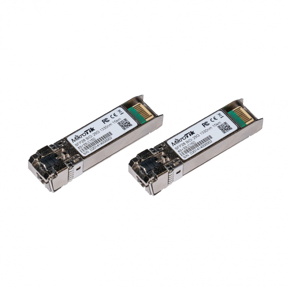 MikroTik 25G Bidirectional Single-Mode Module 10km paire
