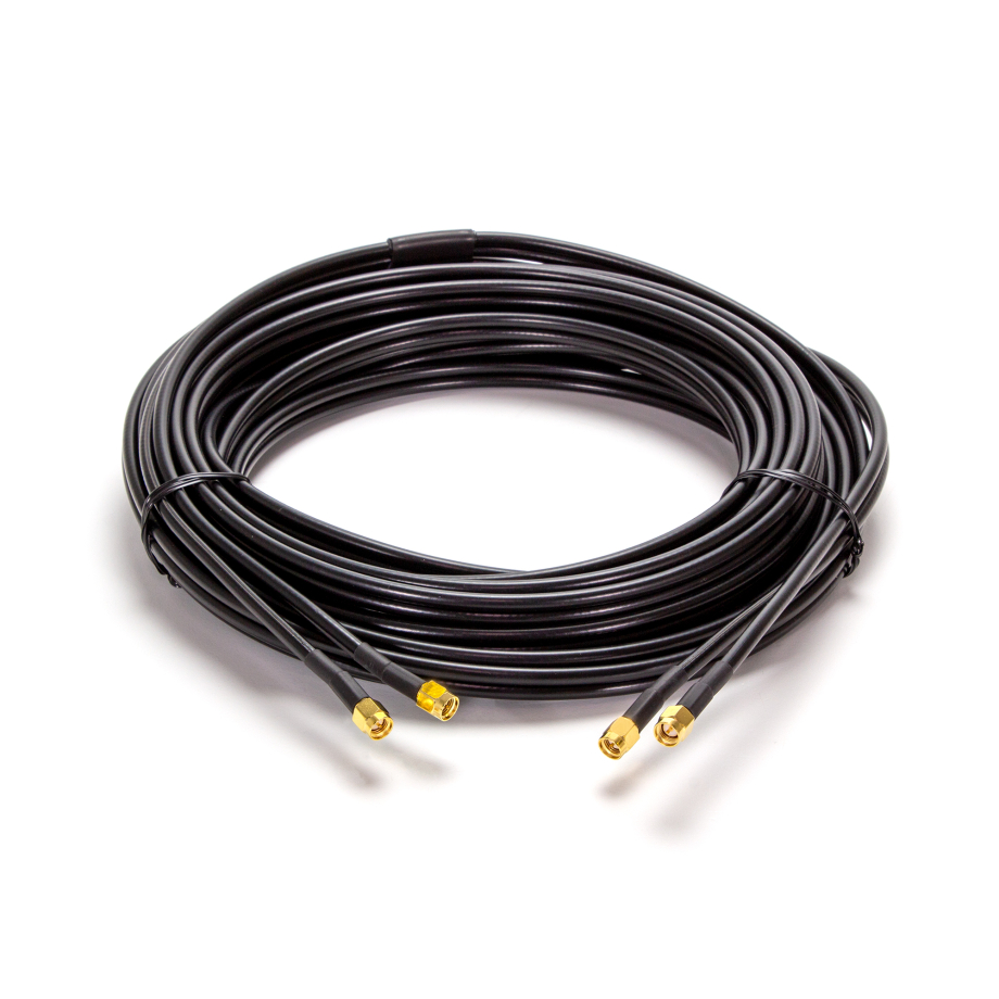 SMA Male / SMA Male 10m Twin Câble coaxial