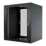 Armoire à Crémaillère 19" 12U, 450mm, Porte Vitrée, Noir