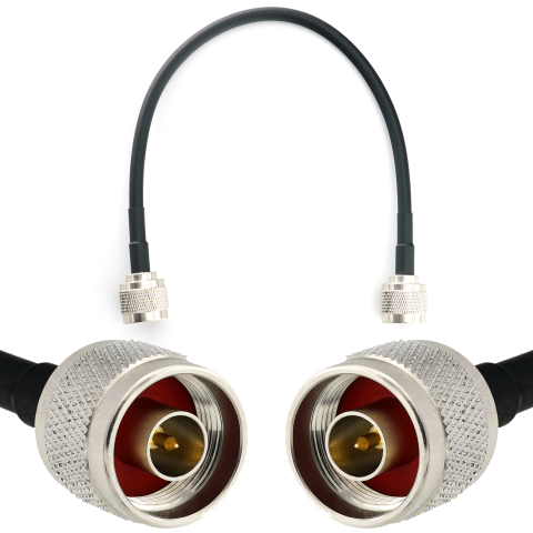 N mâle vers N mâle 30cm câble coaxial — HF240 (équivalent à LMR240)
