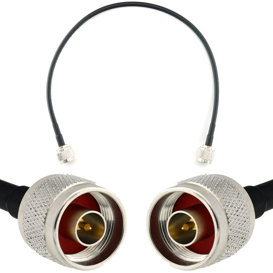 N mâle vers N mâle 50cm câble coaxial — HF240 (équivalent à LMR240)