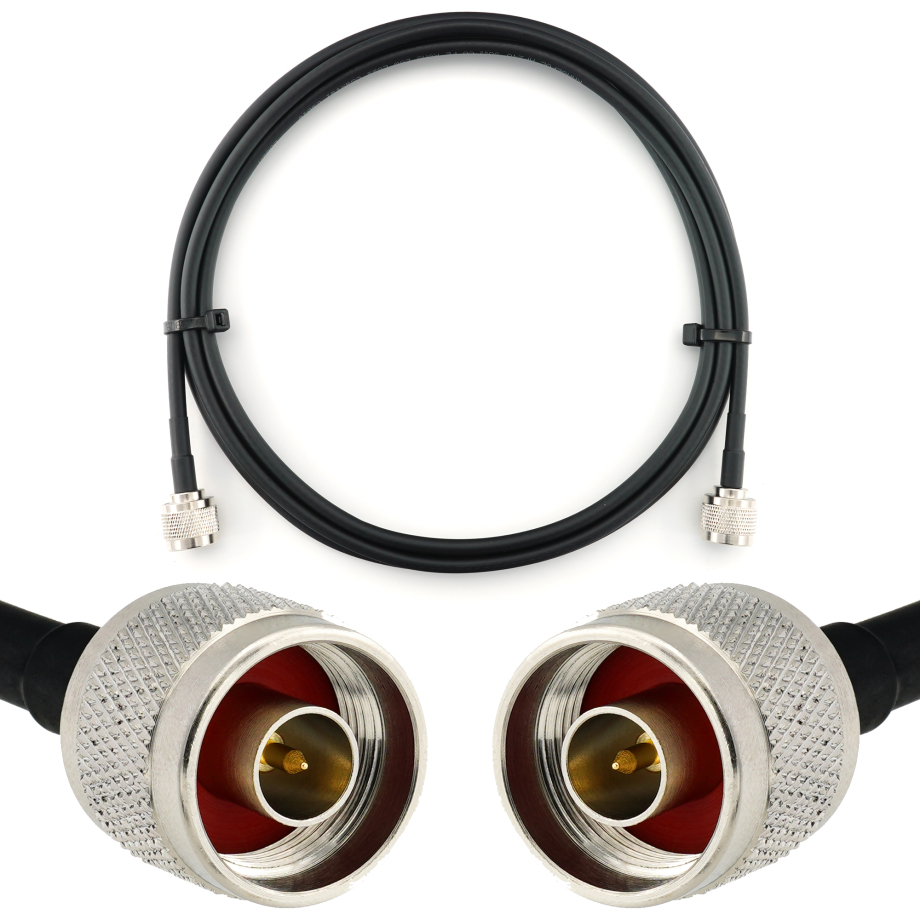 N mâle vers N mâle 2m câble coaxial — HF240 (équivalent à LMR240)