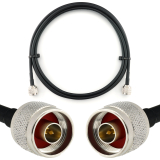 N mâle vers N mâle 2m câble coaxial — HF240 (équivalent à LMR240)