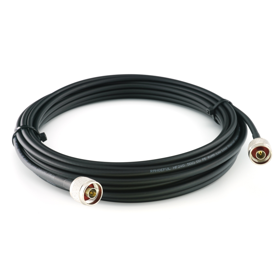 N mâle vers N mâle 7m câble coaxial — HF240 (équivalent à LMR240)