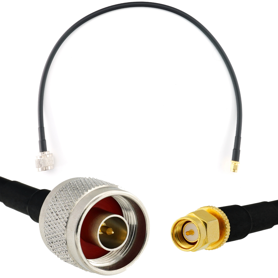 SMA mâle vers N mâle 50cm câble coaxial — HF240 (équivalent à LMR240)