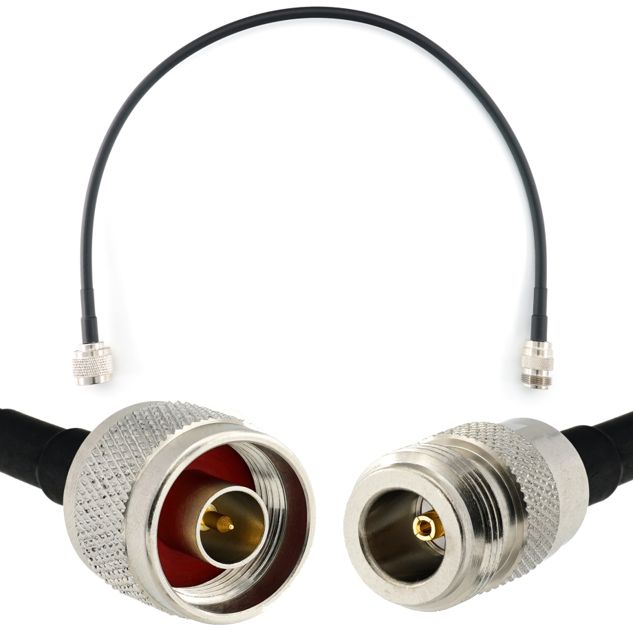 N mâle vers N femelle 50cm câble coaxial — HF240 (équivalent à LMR240)