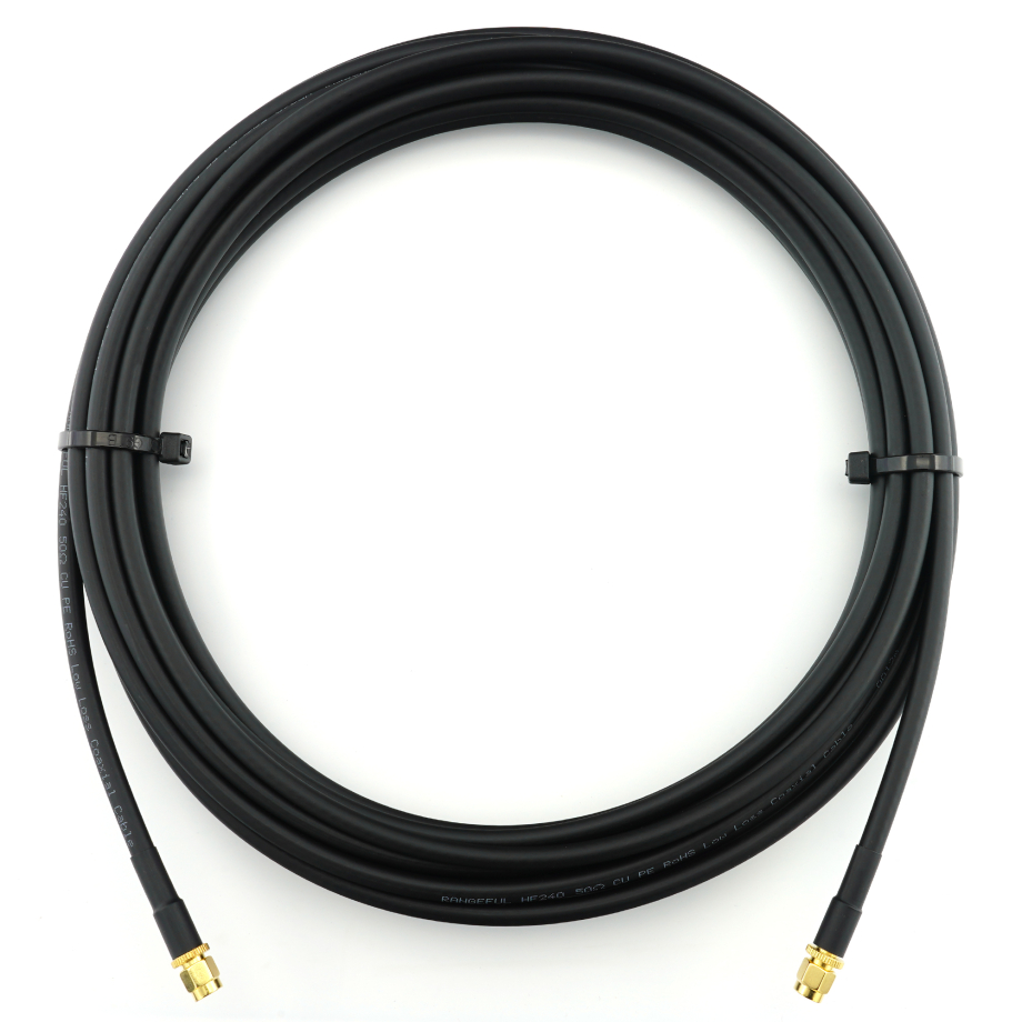 SMA mâle vers SMA mâle 5m câble coaxial — HF240 (équivalent à LMR240)