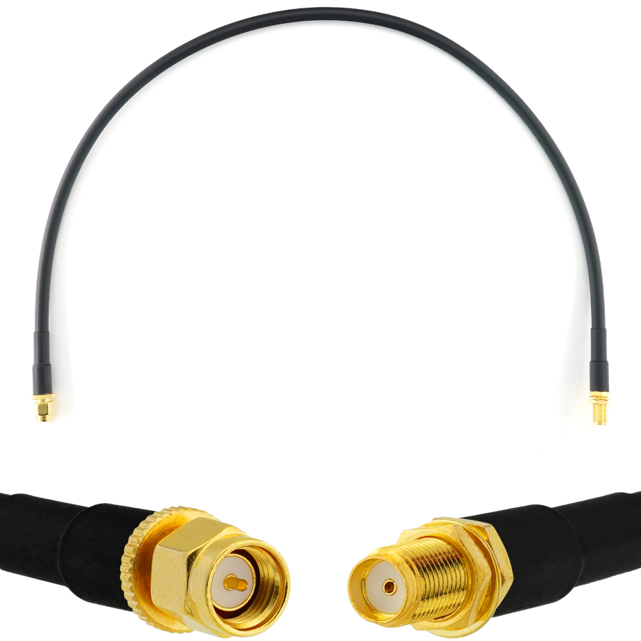 SMA mâle vers SMA femelle 50cm câble coaxial — HF240 (équivalent à LMR240)