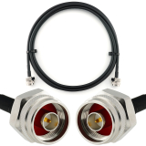 N mâle vers N mâle Hex 1m câble coaxial — HF240 (équivalent à LMR240)