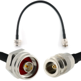N mâle Hex vers N femelle 30cm câble coaxial — HF240 (équivalent à LMR240)