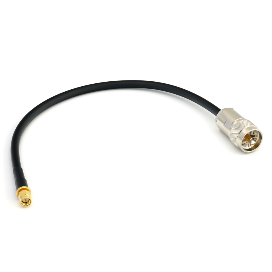 SMA Male vers PL259 30cm UHF CB Radio Flexible Coaxial Cable — HF240 (équivalent à LMR240)