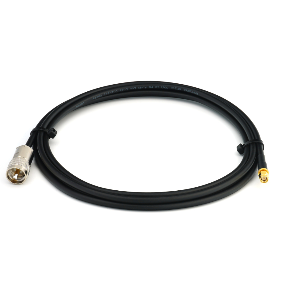 SMA Male vers PL259 1m UHF CB Radio Flexible Coaxial Cable — HF240 (équivalent à LMR240)