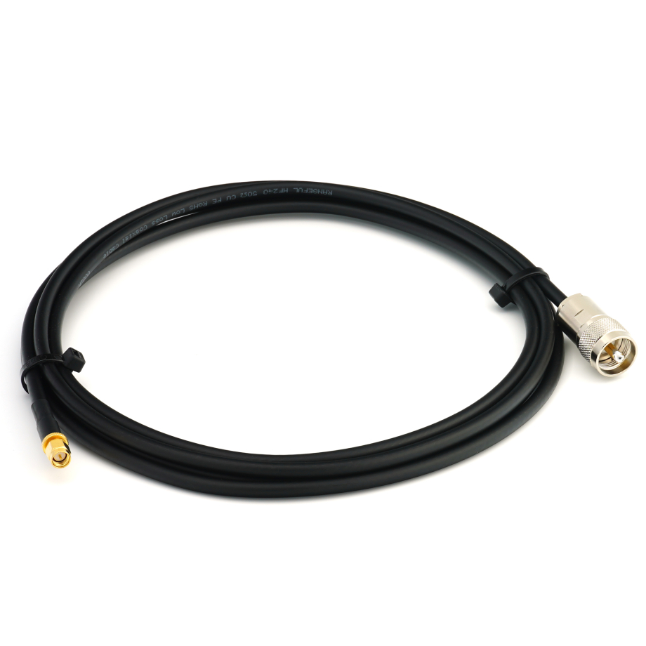 SMA Male vers PL259 1m UHF CB Radio Flexible Coaxial Cable — HF240 (équivalent à LMR240)