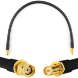 RP-SMA mâle vers RP-SMA femelle 30cm câble coaxial — HF240 (équivalent à LMR240)