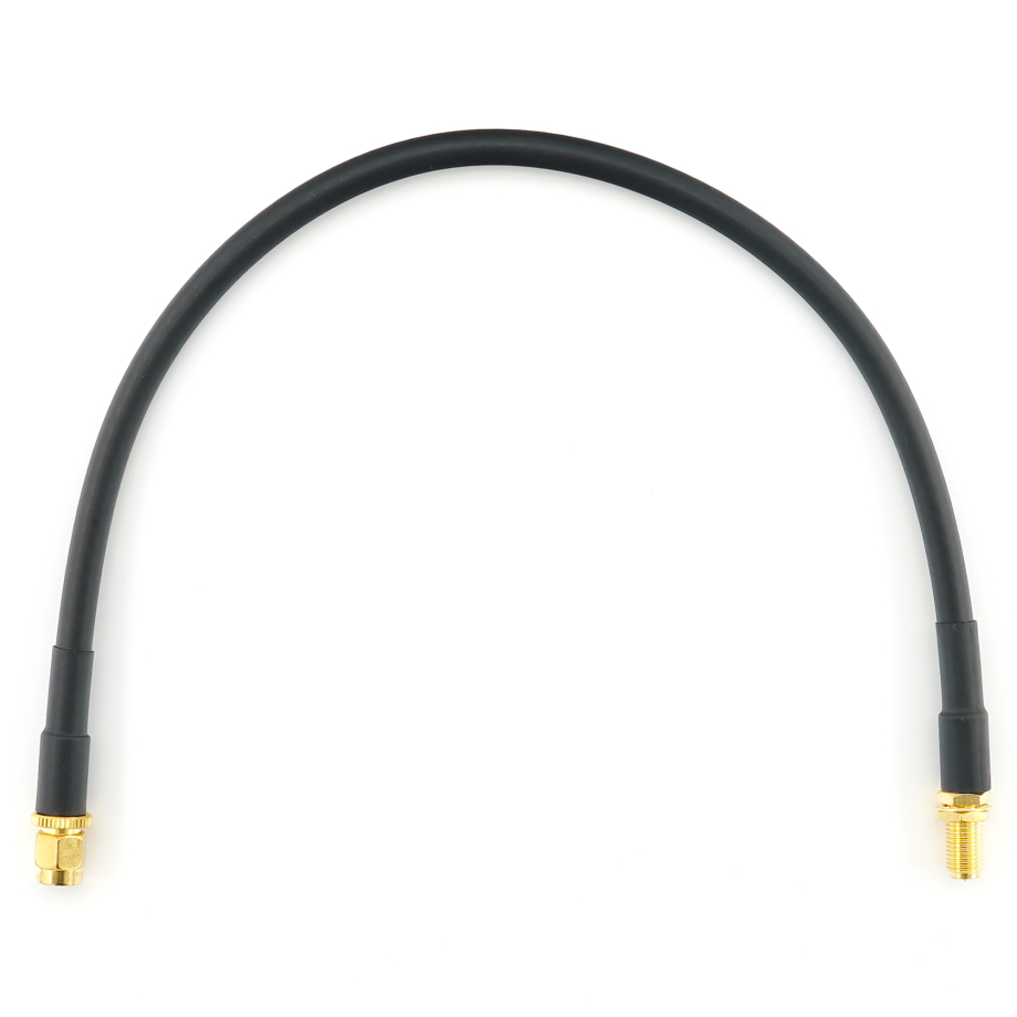 RP-SMA mâle vers RP-SMA femelle 30cm câble coaxial — HF240 (équivalent à LMR240)
