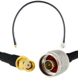 RP-SMA mâle vers N mâle 50cm câble coaxial — HF240 (équivalent à LMR240)