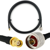 RP-SMA mâle vers N mâle 2m câble coaxial — HF240 (équivalent à LMR240)