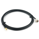 RP-SMA mâle vers N mâle 2m câble coaxial — HF240 (équivalent à LMR240)