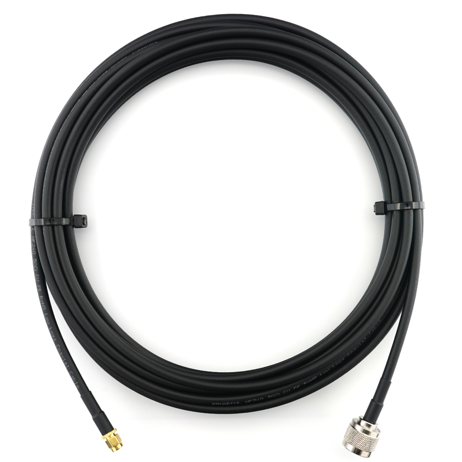 RP-SMA mâle vers N mâle 7m câble coaxial — HF240 (équivalent à LMR240)