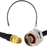 RP-SMA mâle vers N mâle Hex 50cm câble coaxial — HF240 (équivalent à LMR240)