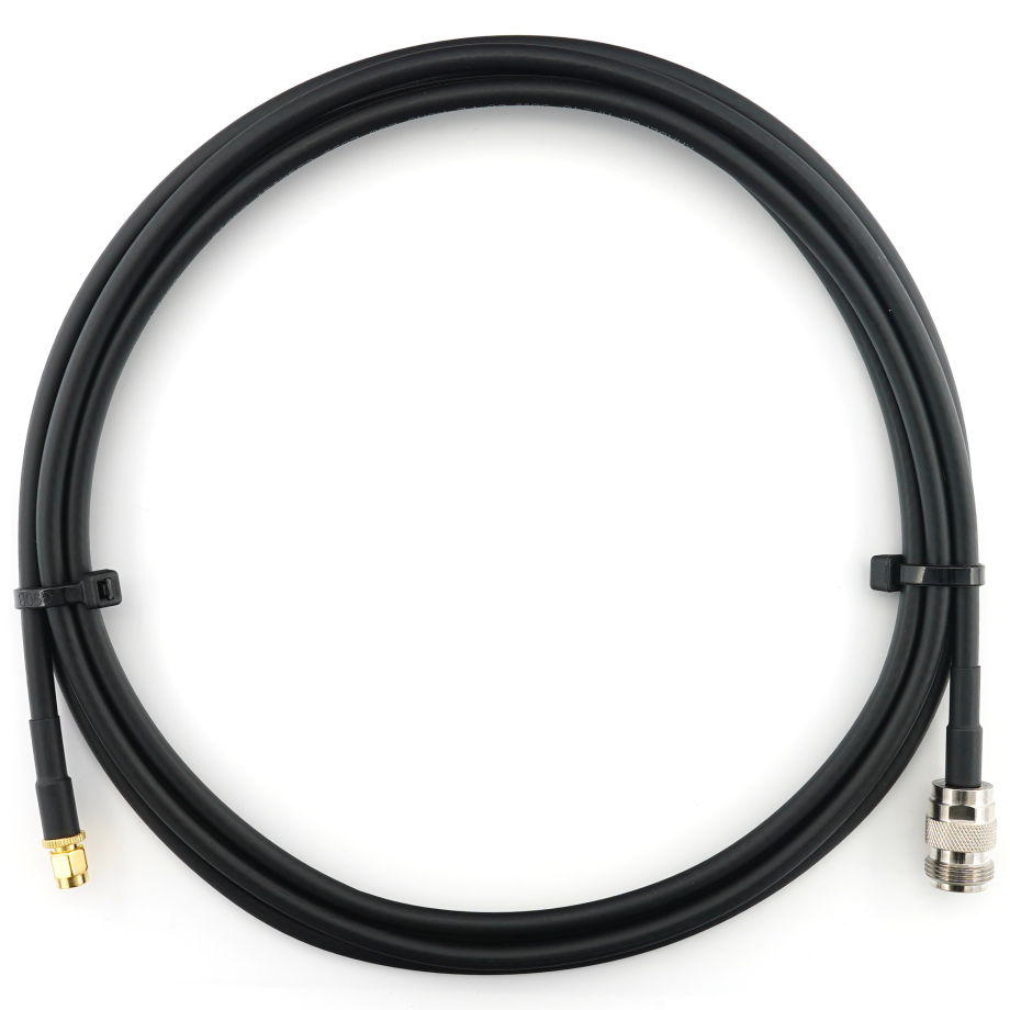 RP-SMA mâle vers N femelle 3m câble coaxial — HF240 (équivalent à LMR240)