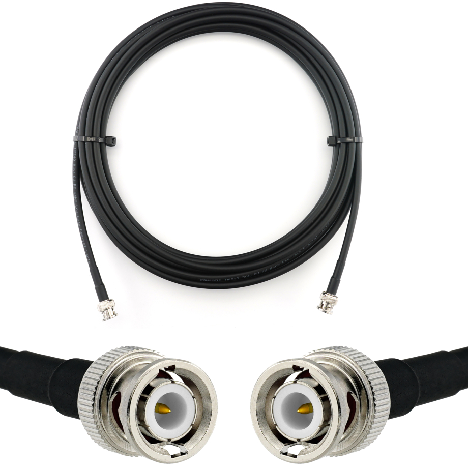 BNC mâle vers BNC mâle 10m câble coaxial — HF240 (équivalent à LMR240)