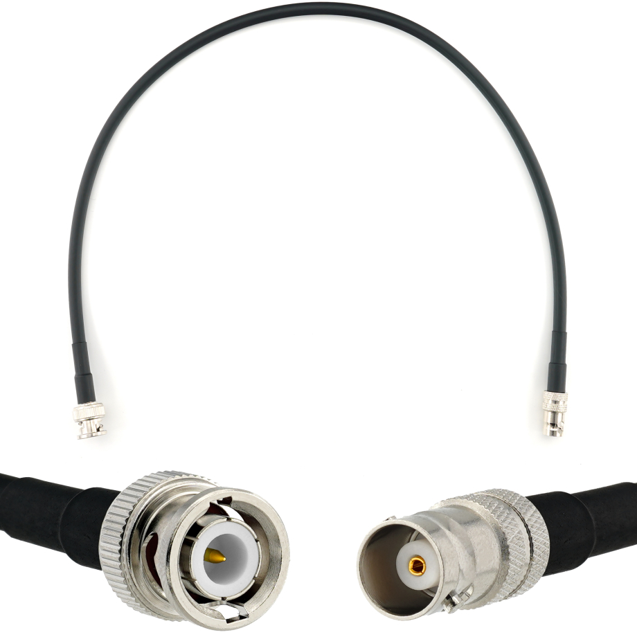 BNC mâle vers BNC femelle 50cm câble coaxial — HF240 (équivalent à LMR240)