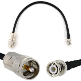 BNC mâle vers PL259 50cm UHF câble coaxial — HF240 (équivalent à LMR240)