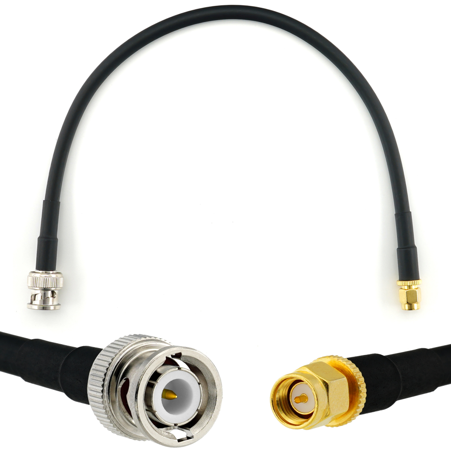BNC mâle vers SMA mâle 30cm câble coaxial — HF240 (équivalent à LMR240)
